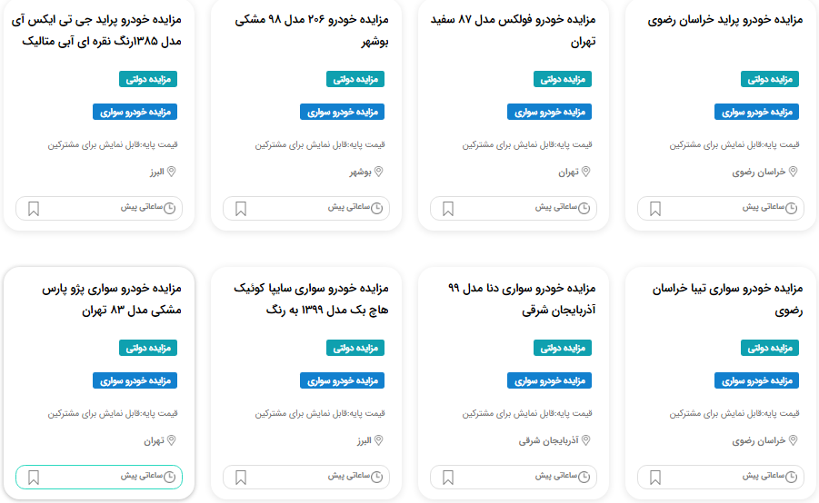 سند مزایده ای ایران خودرو