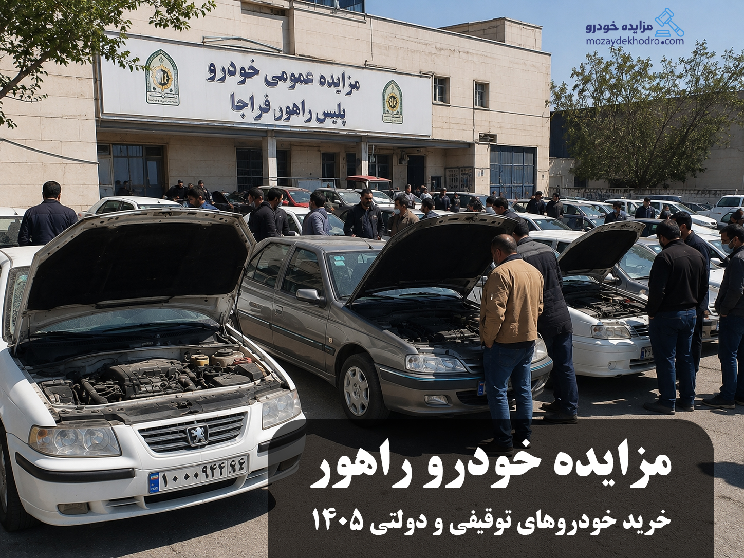 مزایده خودرو راهور؛ خرید خودروهای توقیفی و دولتی 1405