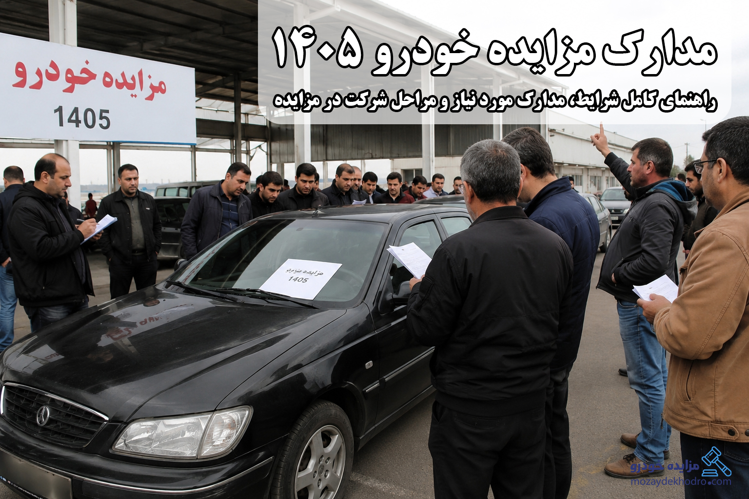مدارک مزایده خودرو 1405 | راهنمای کامل شرایط، مدارک مورد نیاز و مراحل شرکت در مزایده