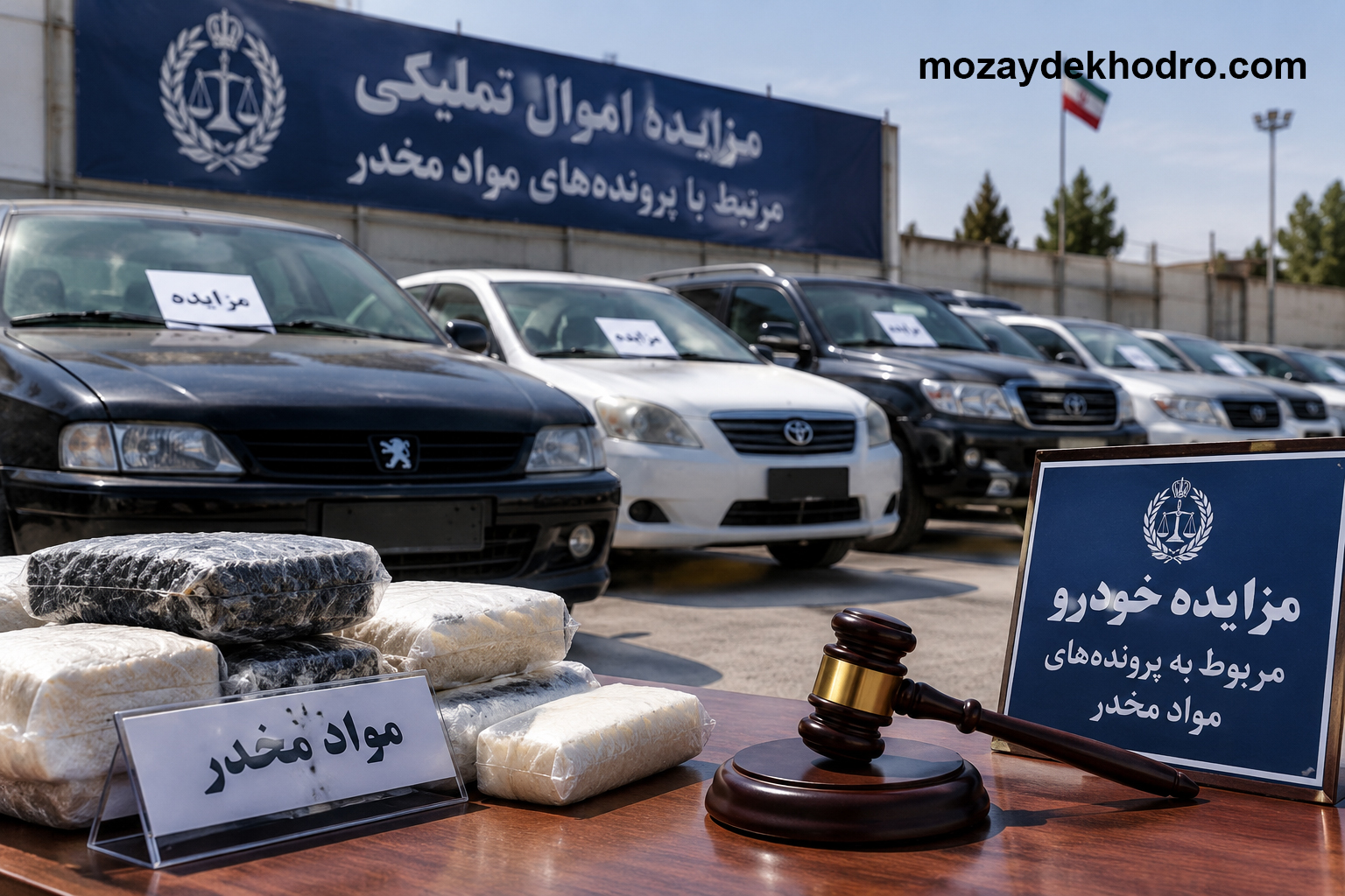 مزایده خودرو مواد مخدر؛ شرایط، نحوه شرکت و نکات مهم خرید خودروهای توقیفی