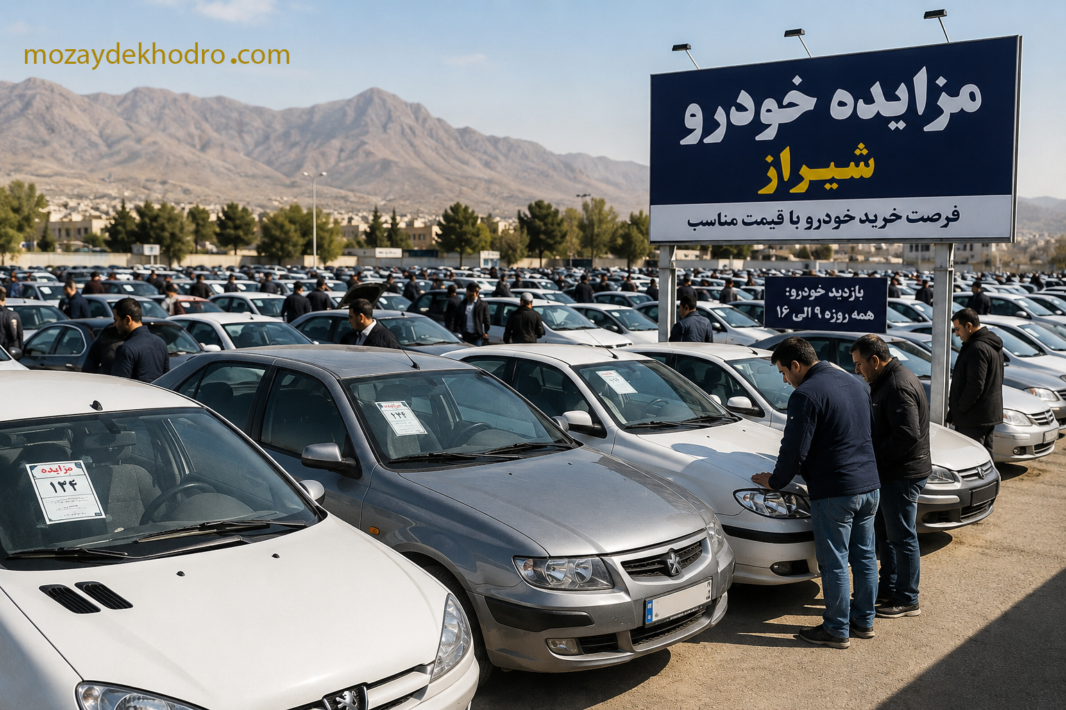 مزایده خودرو شیراز؛ راهنمای کامل شرکت در مزایده خودرو در شیراز