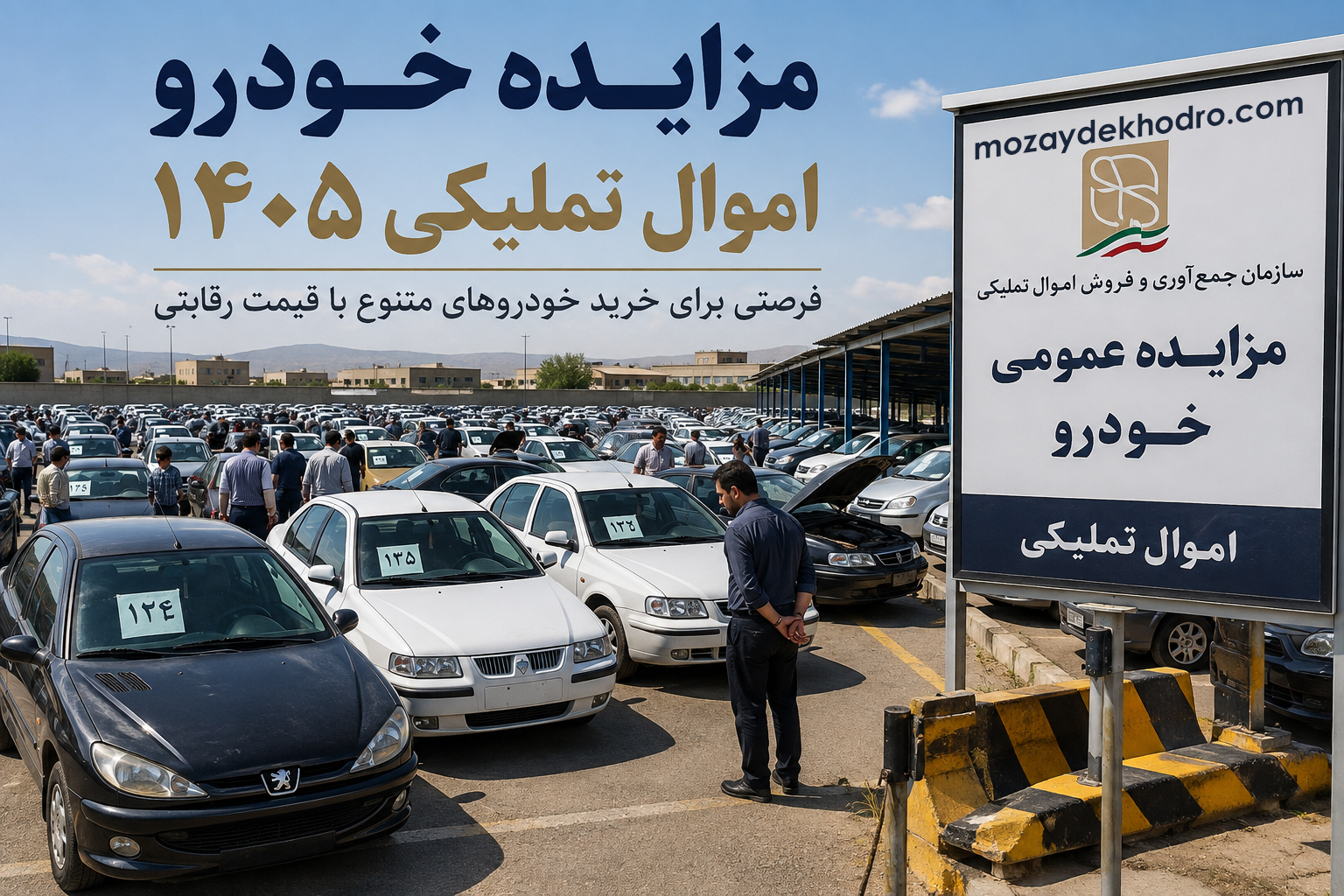 مزایده خودرو اموال تملیکی ۱۴۰۵؛ شرایط، نحوه ثبت‌نام و خرید خودرو
