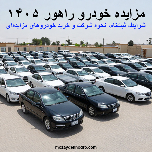مزایده خودرو راهور ۱۴۰۵؛ شرایط، ثبت‌نام، نحوه شرکت و خرید خودروهای مزایده‌ای