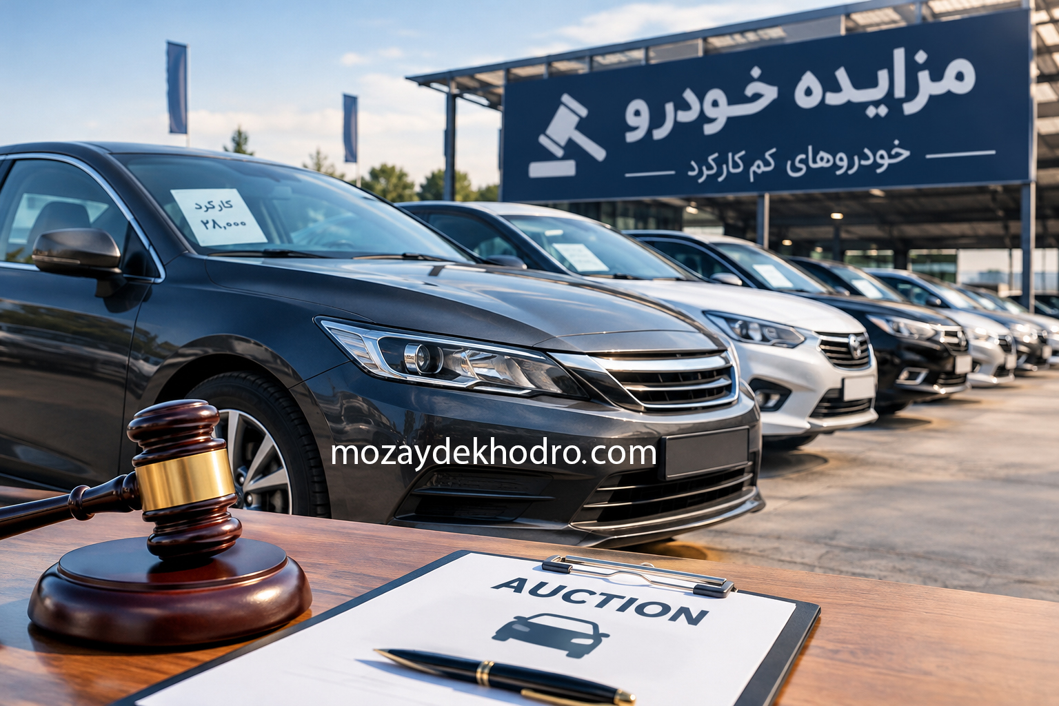 مزایده خودرو کم‌کارکرد؛ فرصتی برای خرید خودروی سالم با قیمت مناسب